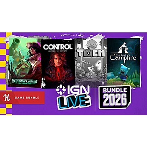 9-Item Humble IGN Live 2026 Bundle (PCDD): CONTROL Ultimate Edition & More