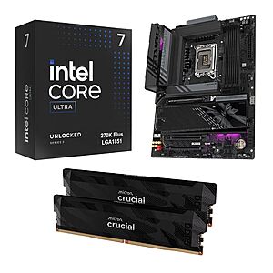 Intel Core Ultra 7 270K Plus + Gigabyte Z890 Aorus Elite + 32GB Crucial Pro DDR5 $600 + Free Pickup