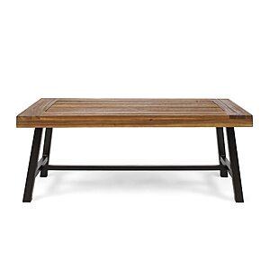 Christopher Knight Home Carlisle Outdoor Acacia Wood Coffee Table (27"Dx46"Wx18"H) $75 + Free Shipping