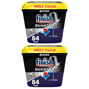 168-Count Finish Quantum Dishwasher Detergent Pods $24.46 + Free Shipping w/ Prime or on $35+