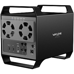 Wavlink 4-Bay HDD/SSD 10Gbps Max 88TB Capacity Expansion Enclosure $100 + Free S&H