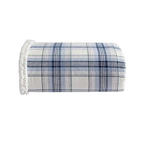 50" x 60" Eddie Bauer Reversible Sherpa & Fleece Throw Blanket (Edgewood Plaid Blue) $9 + Free Shipping w/ Prime or on $35+