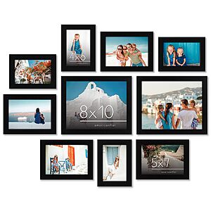 Prime Members: 10-Pk Americanflat Glass Picture Frames (2x 8x10", 4x 5x7", 4x 4x6") $14 + Free S&H