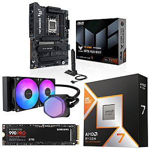 X870E-Plus MB + Ryzen 7 9800X3D CPU + 2TB 990 PRO SSD + Cooler Master 240mm AIO $800 + Free S&H