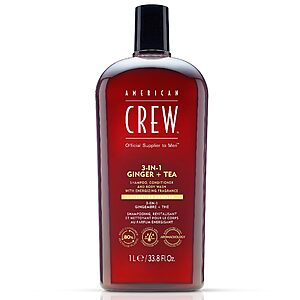 Prime Members: 33.8-Oz American Crew Men's 3-in-1 Shampoo, Conditioner & Body Wash $14.50 w/ S&S + Free S&H