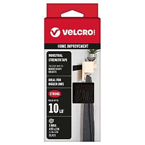Velcro 4'x2'' Roll Indoor/Outdoor Industrial Strength Tape