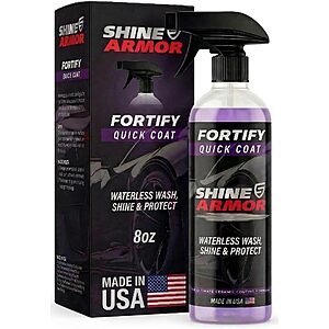 8-Oz 3-in-1 SHINE ARMOR Fortify Quick Coat (Wash, Wax & Nano-Ceramic Coating) $8.99 w/ S&S + Free Shipping w/ Prime or on $35+