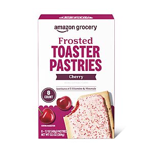 Amazon Grocery Frosted Toaster Pastries Cherry 8-Count