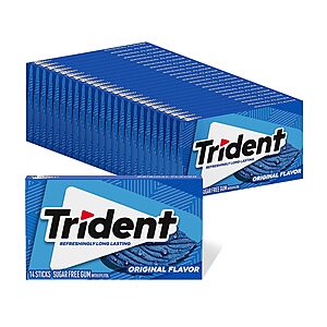 Select Accts: 24-pk 14-ct Trident Sugar Free Gum (Original) $11.75 w/ S&S
