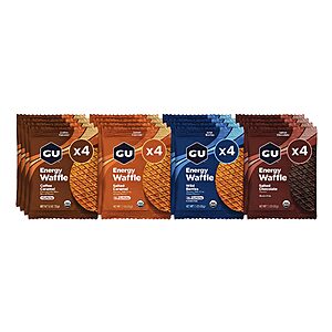 16-Ct 1.1-Oz GU Energy Stroopwafel Variety Pack .60 w/ S&S