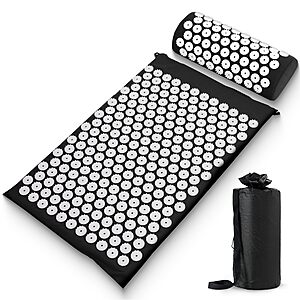 Sharper Image Acupressure Mat & Pillow Set w/ Travel Bag .50