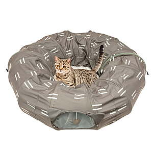 Kitty City Tunnel Cat Bed (Brown)