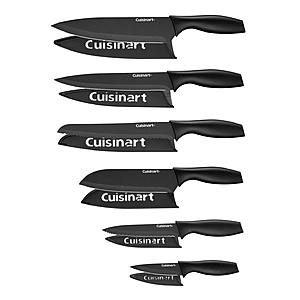12-Pc Cuisinart Ceramic Coated Cutlery Knife Set