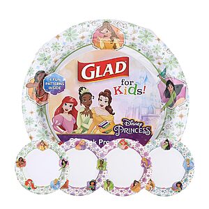 Glad for Kids Disney Princess Paper Plates