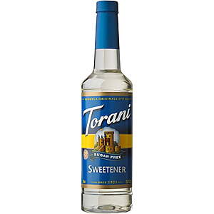 25.4-Oz Torani Sugar Free Sweetener Syrup