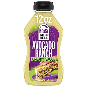 Select Accts: 12oz Taco Bell Creamy Avocado Ranch Sauce $1.55 w/ S&S
