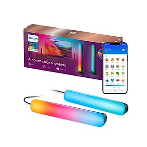 2-Pack Philips WiZ Smart Lighting Gradient Light Bars $48.19 + Free Shipping