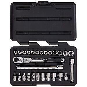 27-Pc GEARWRENCH 1/4" Drive 6-Point Pass-Thru Mechanics Tool Set $68.10 or Less + Free S&H