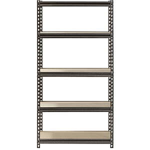 5-Shelf Muscle Rack Steel Shelving Unit (30"W x 12"D x 60"H)