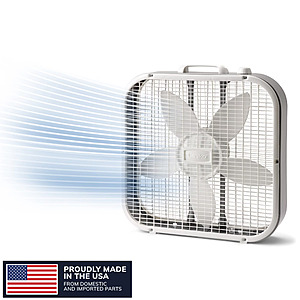 3-Speed Lasko 20" Weather-Resistant Motor Box Fan (w/ 1710 CFM Airflow)