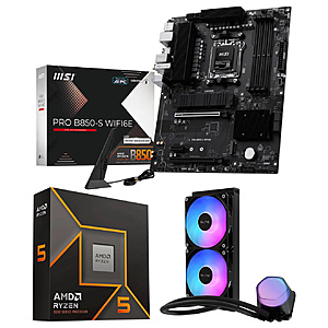 [Bundle] Ryzen 5 9600X CPU + MSI PRO B850-S WIFI6E MB + 240mm Cooler Master AIO $290 + Free S/H $289.98