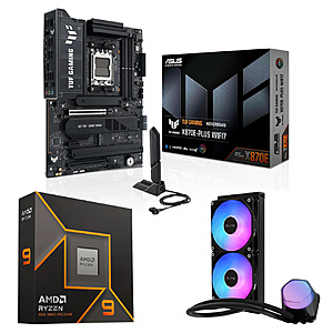 [Bundle] Ryzen 9 9950X CPU + ASUS TUF GAMING X870E-PLUS WIFI7 MB + 240mm Cooler Master AIO $671 + Free S/H