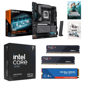 Core Ultra 7 270K Plus + Gigabyte Z890 Eagle MB + 32GB G.Skill RAM + 4TB WD SSD