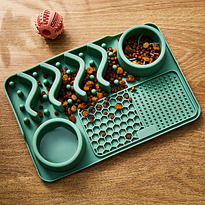 Vibrant Life Silicone Slow Feeder Pet Bowl (8" Round or 12"x8" Rectangle) $2.44 + Free S&H w/ Walmart+ or on $35+