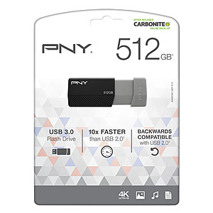 PNY 512GB USB 3.0 Flash Drive $60.92 + Free Shipping