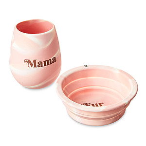 Vibrant Life 2-Piece Silicone Wine Glass & Collapsible Dog Bowl Pet Gift Set $3.51 + Free Shipping w/ Walmart+ or on $35+
