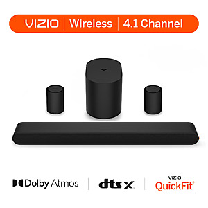 [Regional] VIZIO 4.1-Channel 30" Soundbar System w/ Dolby Atmos, Wireless Surround Speakers & Wireless Subwoofer (SV410XW-0905) $33.60 + Free Shipping w/ Walmart+ or on $35+