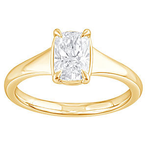 Brilliance Fine Jewelry Cushion Cut Lab Grown Diamond Engagement Ring (Gold Vermeil; Size-7 Only) $178 + Free Shipping