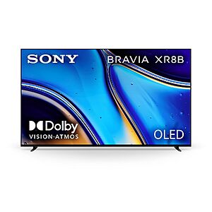 77" Sony BRAVIA XR8B OLED 4K UHD 120Hz Google Smart TV (2025) $1600 w/ 10% Back w/ Prime Visa + Free S&H