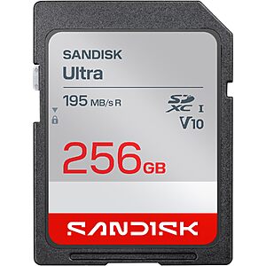 Prime Members: 256GB SANDISK Ultra SDXC UHS-I V10 Memory Card $52 + Free S&H