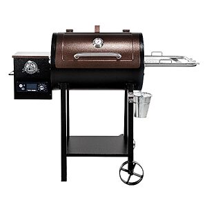 [Prime] Pit Boss 440 Mahogany Series Wood Pellet Grill & Smoker w/ Flame Broiler & LED Digital Controller (518 Sq. In.)