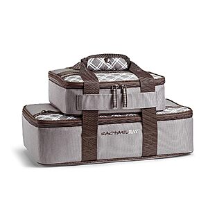 2-Pack Rachael Ray Lugger Insulated Casserole Carrier Tote, Fits 9" x 13" Dish (Sea Salt Grey) $17.57 + Free Shipping w/ Prime or on $35+