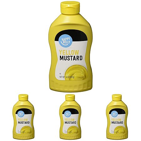 Grab a 4-Pack of Happy Belly Yellow Mustard for $1.76!