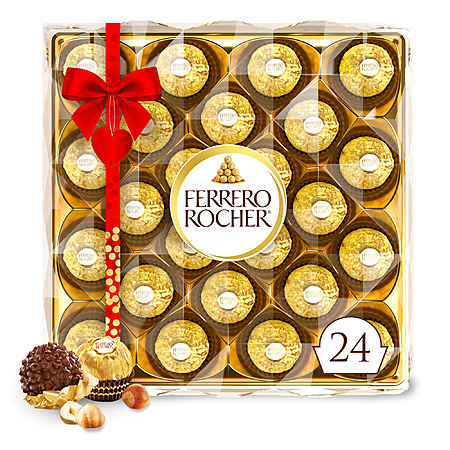 6-Pack 24-Count Ferrero Rocher Gourmet Hazelnut Milk Chocolate $13.28 + Free S&H w/ Walmart+ or on $35+