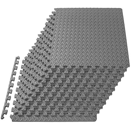 12-Count 24"x24"x0.5" ProsourceFit Exercise Puzzle Mat (Grey) $24.99 + Free Shipping w/ Prime or on $35+