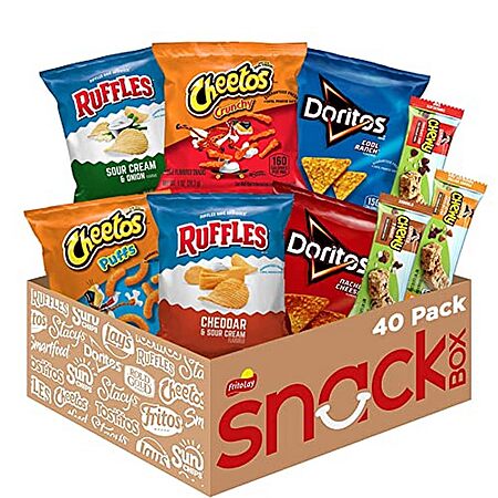 40-Pack Frito-Lay Chips and Quaker Chewy Granola Bars Variety Pack $18.01 w/ S&S + Free Shipping w/ Prime or on $35+