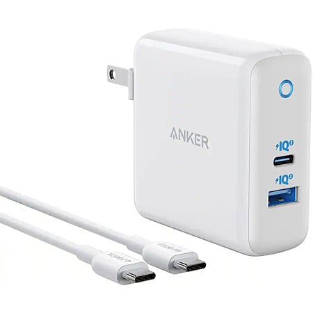 Anker PowerPort PD 60W GaN Fast Charger w/ 6-Ft USB-C Cable (White) $25.99 + Free Shipping