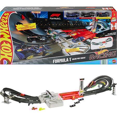 Hot Wheels Formula 1 Grand Prix Circuit Track Set w/ 3x Cars & Motorized Booster $56 + Free Shipping