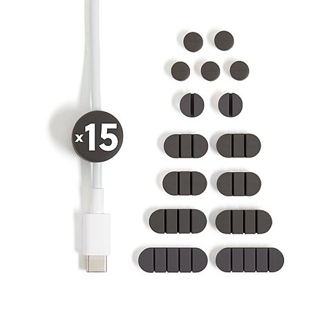 15-Pack U Brands Adhesive Cord Organizers $7.98 + Free Shipping w/ Prime or on $35+