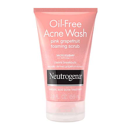 2-Oz Neutrogena Oil Free Acne Face Wash (Pink Grapefruit) + $3.50 Walmart Cash $3.50 + Free S&H w/ Walmart+ or on $35+