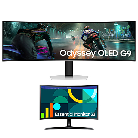 Samsung EPP & EDU: 49" Odyssey OLED Dual QHD 5120x1440 144Hz Curved Monitor + 24" 1080p IPS Curved Monitor + Resident Evil Requiem $720 + Free S/H