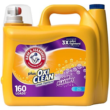 208-Oz Arm & Hammer Plus Oxi Clean Stain Fighter Odor Blasters Liquid Laundry Detergent $12 w/ S&S + Free Shipping w/ Prime or on $35+