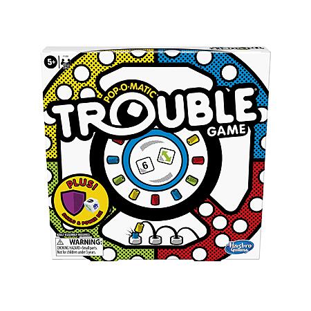 Hasbro Gaming Trouble Board Game w/ Bonus Power Die and Shield $10.49 + Free Shipping w/ Prime or on $35+