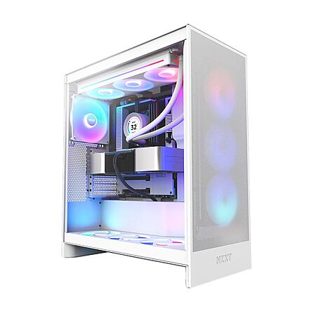 NZXT H7 Flow RGB ATX Mid-Tower PC Gaming Computer Case (White) $79.99 + Free Shipping