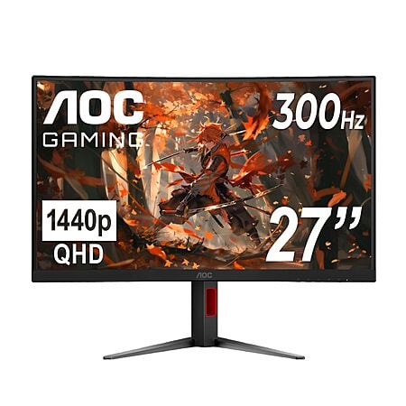 27" AOC 1440p 300Hz 0.3ms 1500R Curved Gaming Monitor $149.98 + Free Shipping