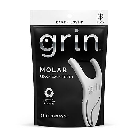 75-Count GRIN Molar Flosspyx Floss Picks (Minty Flavor) $2.84 w/ S&S + Free Shipping w/ Prime or on $35+